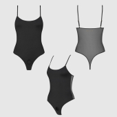 Боди с фиксацией дилдо Strap-On-Me Harness Body Signature - S - Black