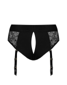 Мереживні трусики для страпона з підв’язками для панчіх Strap-On-Me DIVA HARNESS L (м'ята упаковка!)