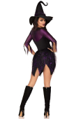 Костюм відьми Leg Avenue Mystical Witch L, сукня, капелюх