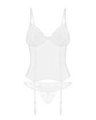 Корсет Obsessive Alissium corset & thong M/L (м'ята упаковка!!!)