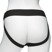 Набір для страпону з вібрацією Doc Johnson Body Extensions - BE Naughty - Black (м'ята упаковка)
