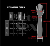Вінілові міттинки Art of Sex - Lora короткі, размер M, колір чорний