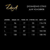 Чоловіче сітчасте боді D&A, L, короткий рукав