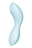 Вакуумний смарт-стимулятор із вібрацією Satisfyer Curvy Trinity 5 (Blue)  (порвана упаковка!!!)