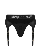 Труси для страпону з підв'язками для панчох Strap-On-Me REBEL HARNESS - L (м'ята упаковка!!!)