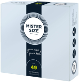 Презервативи Mister Size - pure feel - 49 (36 condoms), товщина 0,05 мм (пошкоджена упаковка!!!)