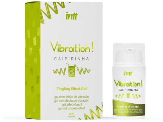 Жидкий вибратор Intt Vibration Caipirinha  (15 мл) (мятая упаковка!!!)