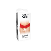 Сексуальные открытые трусики Art of Sex - Isabell, цвет красный, размер L-2XL