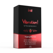 Жидкий вибратор Intt Vibration Strawberry (15 мл) (без упаковки!!!)
