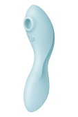 Вакуумний смарт-стимулятор із вібрацією Satisfyer Curvy Trinity 5 (Blue)  (порвана упаковка!!!)