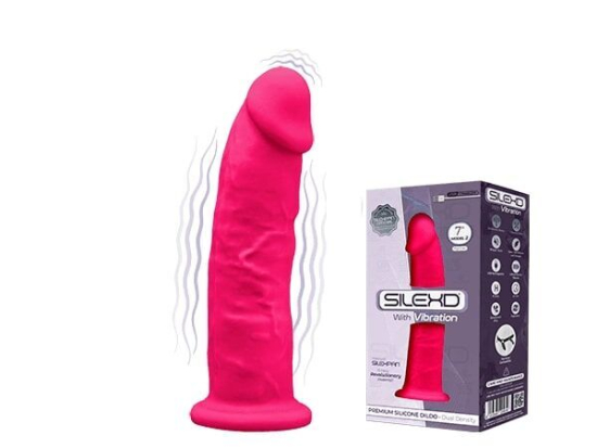 Фаллоимитатор с вибрацией SilexD Henry Vibro Pink (MODEL 2 size 7in) (мятая упаковка!!!)