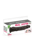 Фалоімітатор із присоскою Real Body — Real Justin Black (м'ята упаковка!!!)