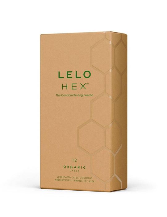 Презервативы LELO HEX Condoms Organic 12 Pack, тонкие и суперпрочные (мятая упаковка!!!)