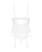 Корсет Obsessive Alissium corset & thong M/L (м'ята упаковка!!!)
