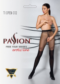Колготки з відкритим доступом, подвійна щільність Passion TIOPEN 012 5 (20/40 den), black