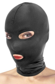 Капюшон для БДСМ с открытыми глазами и ртом Fetish Tentation Open Mouth & Eyes Hood мятая упаковка!