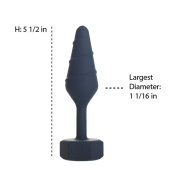 Анальная пробка Lux Active Twist Plug Small Blue (мятая упаковка!!!)