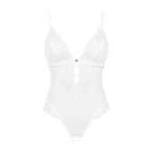 Эротическое полупрозрачное боди Obsessive Heavenlly crotchless teddy M/L (мятая упаковка!!!)