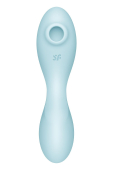 Вакуумний смарт-стимулятор із вібрацією Satisfyer Curvy Trinity 5 (Blue)  (порвана упаковка!!!)