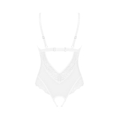Эротическое полупрозрачное боди Obsessive Heavenlly crotchless teddy M/L (мятая упаковка!!!)