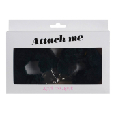 Наручники з плюшевою обробкою Love To Love ATTACH ME Black (м'ята упаковка!!!)
