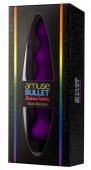 Анальна пробка з вібрацією Adrien Lastic Bullet Amuse Purple, макс. діаметр 3,9 см