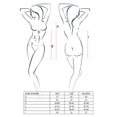 Сорочка сукня AURA CHEMISE black S/M - Passion, трусики, халтер, зі спущеними бретелями