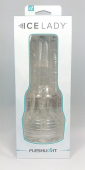 Мастурбатор-вагіна Fleshlight Ice Lady Crystal, напівпрозорий матеріал і корпус