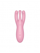 Кліторальний смарт-вібратор Satisfyer Threesome 4 Pink з трьома пальчиками