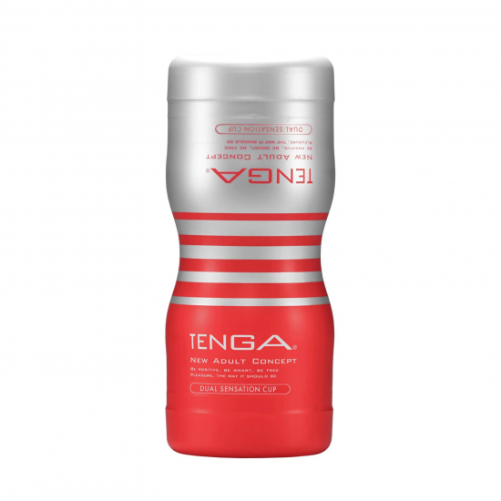 Мастурбатор Tenga Dual Sensation Cup двосторонній, із двома незалежними каналами