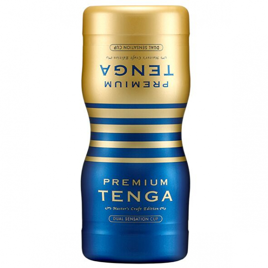 Мастурбатор Tenga Premium Dual Sensation Cup, двосторонній, з двома незалежними каналами