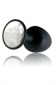Анальна пробка Dorcel Geisha Plug Diamond L з кулькою всередині, створює вібрації, макс. діаметр 4см