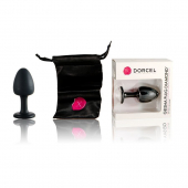 Анальна пробка Dorcel Geisha Plug Diamond L з кулькою всередині, створює вібрації, макс. діаметр 4см