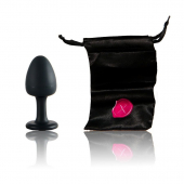 Анальна пробка Dorcel Geisha Plug Diamond L з кулькою всередині, створює вібрації, макс. діаметр 4см