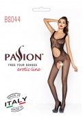 Розпродаж!!! Бодістокінг Passion BS044 white, комбінезон з відкритим животиком