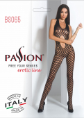 Сексуальний бодістокінг Passion BS065 One Size, White, комбінезон, велика сітка