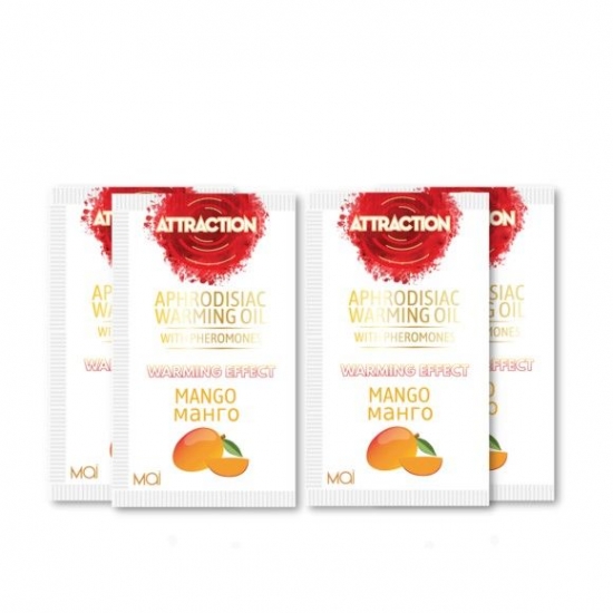 Пробник масажного масла з феромонами MAI PHEROMON MASSAGE OIL MANGO (10 мл)