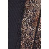 (SALE) Сорочка приталена з чашечками ZOJA CHEMISE black 6XL/7XL - Passion, трусики