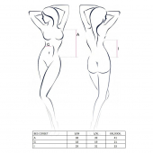 (SALE) Корсет під латекс з пажами BES CORSET white L/XL - Passion Exclusive, стрінги, шнурівка