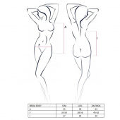Розпродаж!!! Боді BRIDA BODY black L/XL - Passion Exclusive