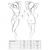 Розпродаж!!! Корсет з пажами BRIDA CORSET red XXL/XXXL - Passion Exclusive, трусики, шнурівка