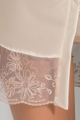 Пеньюар LOTUS PEIGNOIR cream S/M - Passion Exclusive, трусики