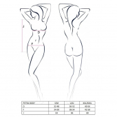 Розпродаж!!! Боді-монокіні з глибоким декольте PETRA BODY black L/XL — Passion Exclusive
