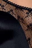 Розпродаж!!! Боді-монокіні з глибоким декольте PETRA BODY black L/XL — Passion Exclusive