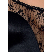 Боді-монокіні Petra Body black S/M — Passion Exclusive, з асиметричним кроєм, відкрите плече