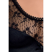(SALE) Сорочка приталена PETRA CHEMISE black XXL/XXXL - Passion Exclusive, трусики