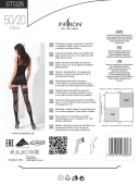 (SALE) Панчохи ST025 1/2 nero - Passion