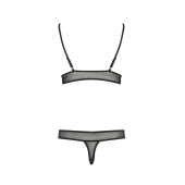 Комплект білизни Passion ERZA SET XXL/XXXL, black, ліф і трусики