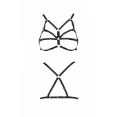Бюстгальтер-стрепи Passion Exclusive ARMANDA BRA S/M, black