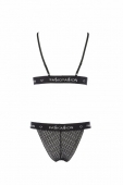 Комплект білизни Passion Exclusive GLAMISS SET XXL/XXXL, black